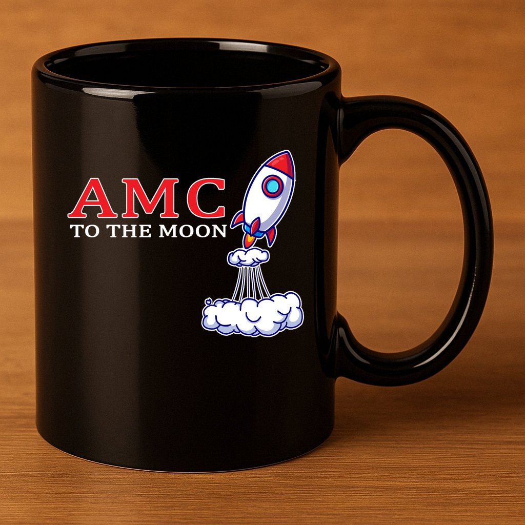 AMC Stocks To The Moon Wall Street 11oz C Handle Ceramic Mug