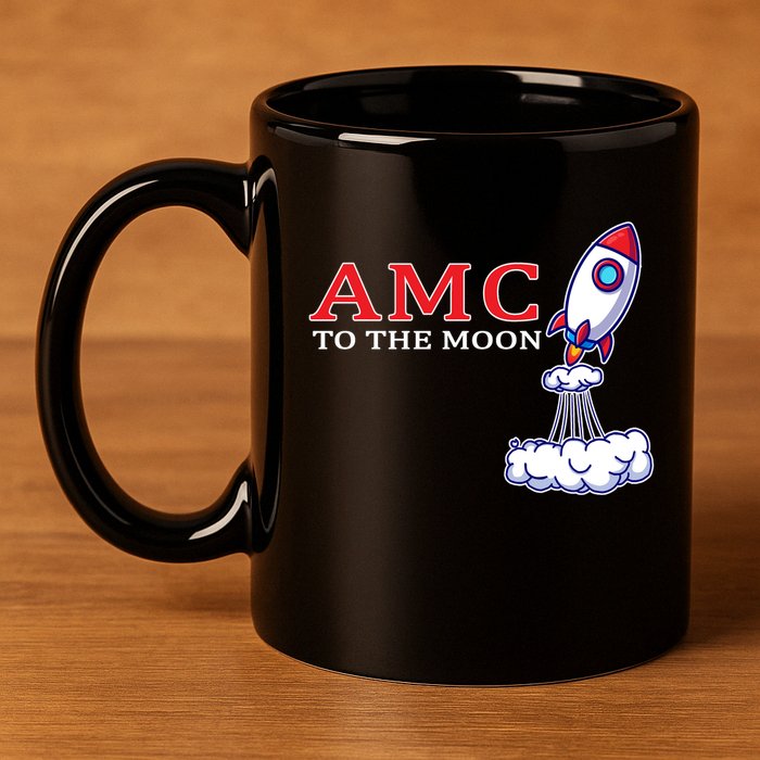 AMC Stocks To The Moon Wall Street 11oz C Handle Ceramic Mug