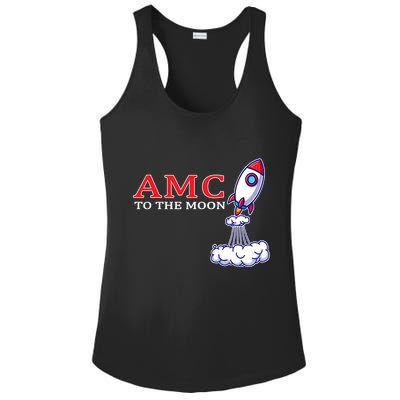 AMC Stocks To The Moon Wall Street Ladies PosiCharge Competitor Racerback Tank