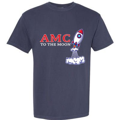 AMC Stocks To The Moon Wall Street Garment-Dyed Heavyweight T-Shirt