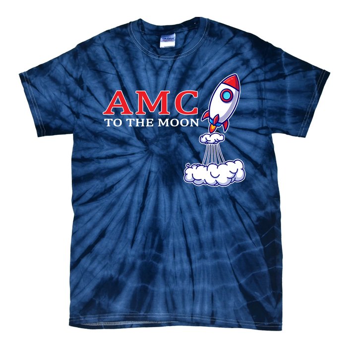 AMC Stocks To The Moon Wall Street Tie-Dye T-Shirt