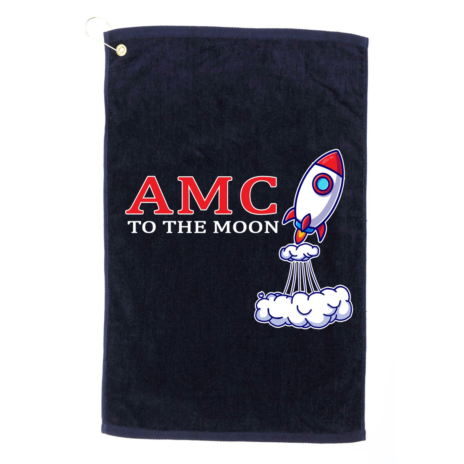 AMC Stocks To The Moon Wall Street Golf Towel