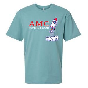 AMC Stocks To The Moon Wall Street Sueded Cloud Jersey T-Shirt