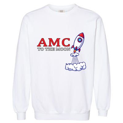 AMC Stocks To The Moon Wall Street Garment-Dyed Sweatshirt