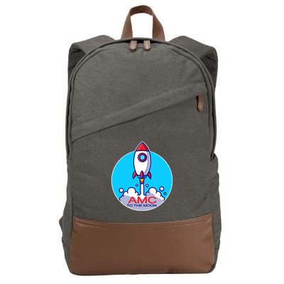 AMC To The Moon Cotton Canvas Backpack