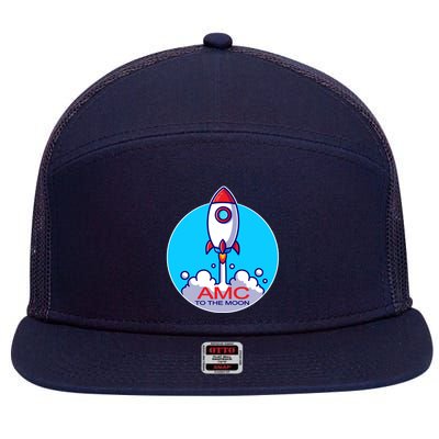 AMC To The Moon 7 Panel Mesh Trucker Snapback Hat