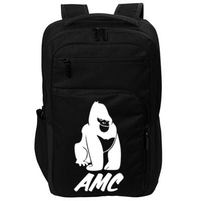 AMC To The Moon Apes Of Wall Street Impact Tech Backpack