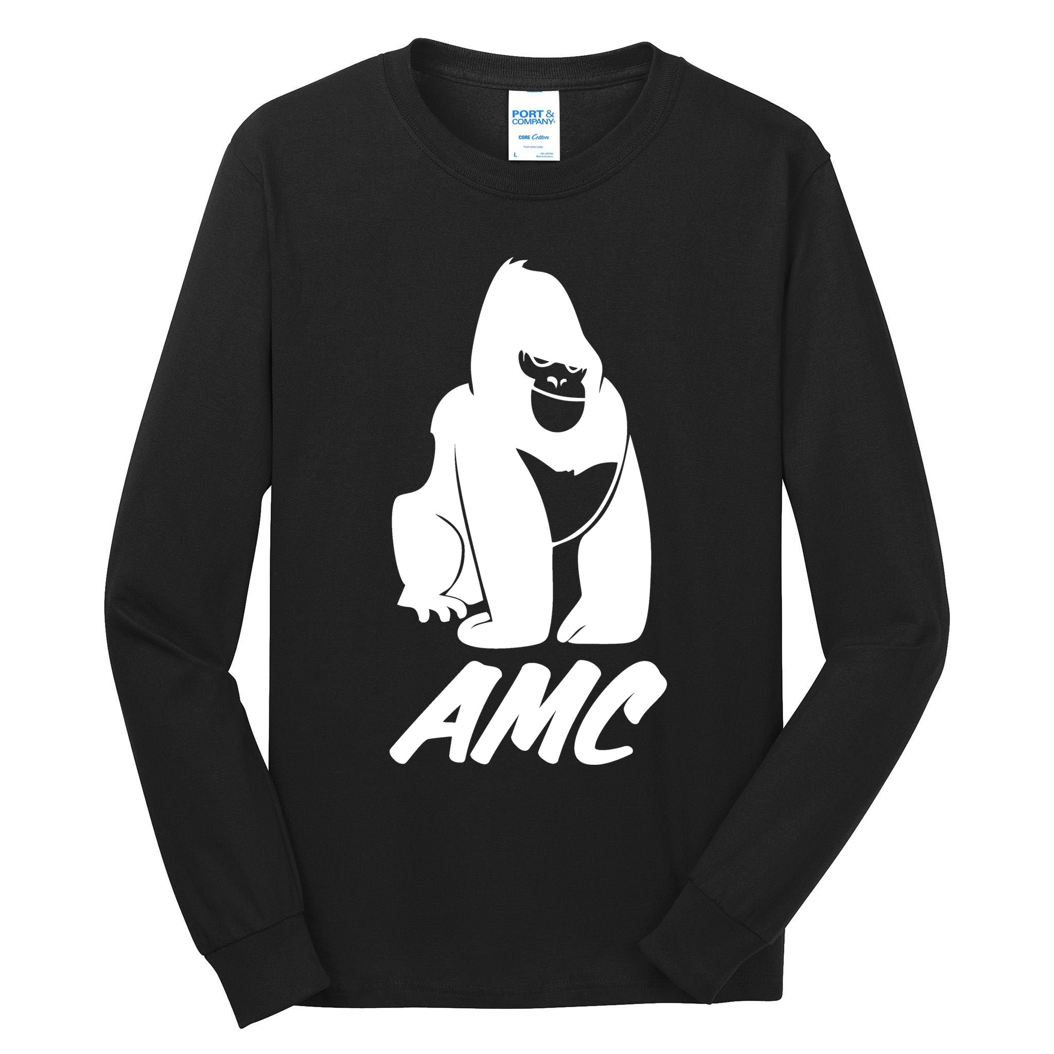 AMC To The Moon Apes Of Wall Street Tall Long Sleeve T-Shirt