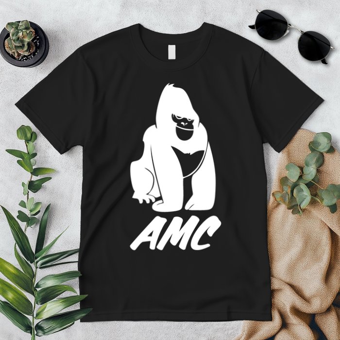 AMC To The Moon Apes Of Wall Street Premium T-Shirt