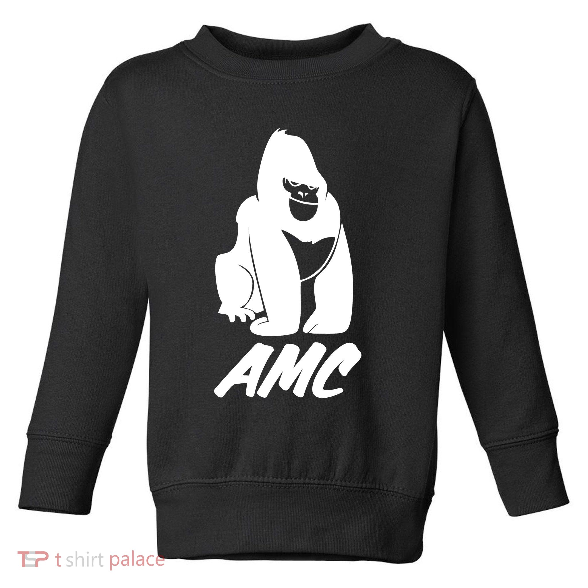 AMC To The Moon Apes Of Wall Street Toddler Sweatshirt