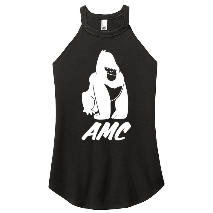 AMC To The Moon Apes Of Wall Street Women's Perfect Tri Rocker Tank