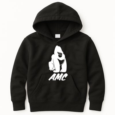 AMC To The Moon Apes Of Wall Street Kids Hoodie