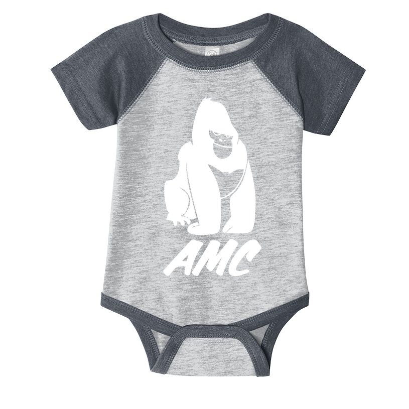 AMC To The Moon Apes Of Wall Street Infant Baby Jersey Bodysuit