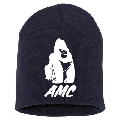 AMC To The Moon Apes Of Wall Street Short Acrylic Beanie