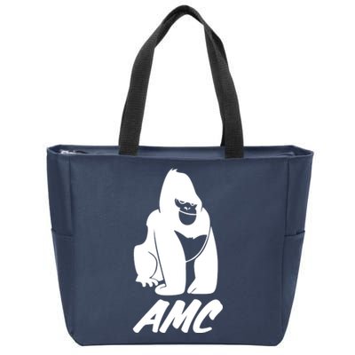 AMC To The Moon Apes Of Wall Street Zip Tote Bag