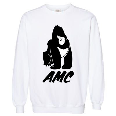 AMC To The Moon Apes Of Wall Street Garment-Dyed Sweatshirt