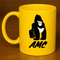 AMC To The Moon Apes Of Wall Street 11oz C Handle Ceramic Mug