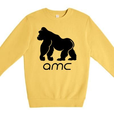 AMC To the moon Short Squeeze Ape Premium Crewneck Sweatshirt