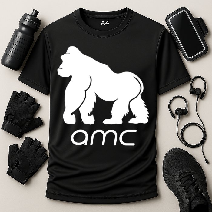 AMC To the moon Short Squeeze Ape Performance Shirt