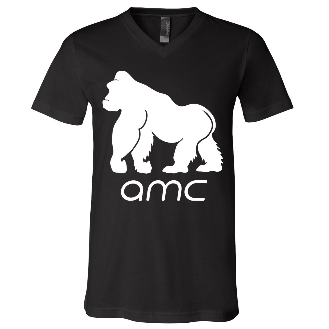 AMC To the moon Short Squeeze Ape V-Neck T-Shirt