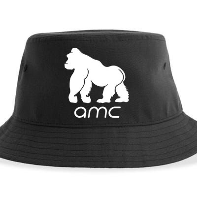AMC To the moon Short Squeeze Ape Sustainable Bucket Hat