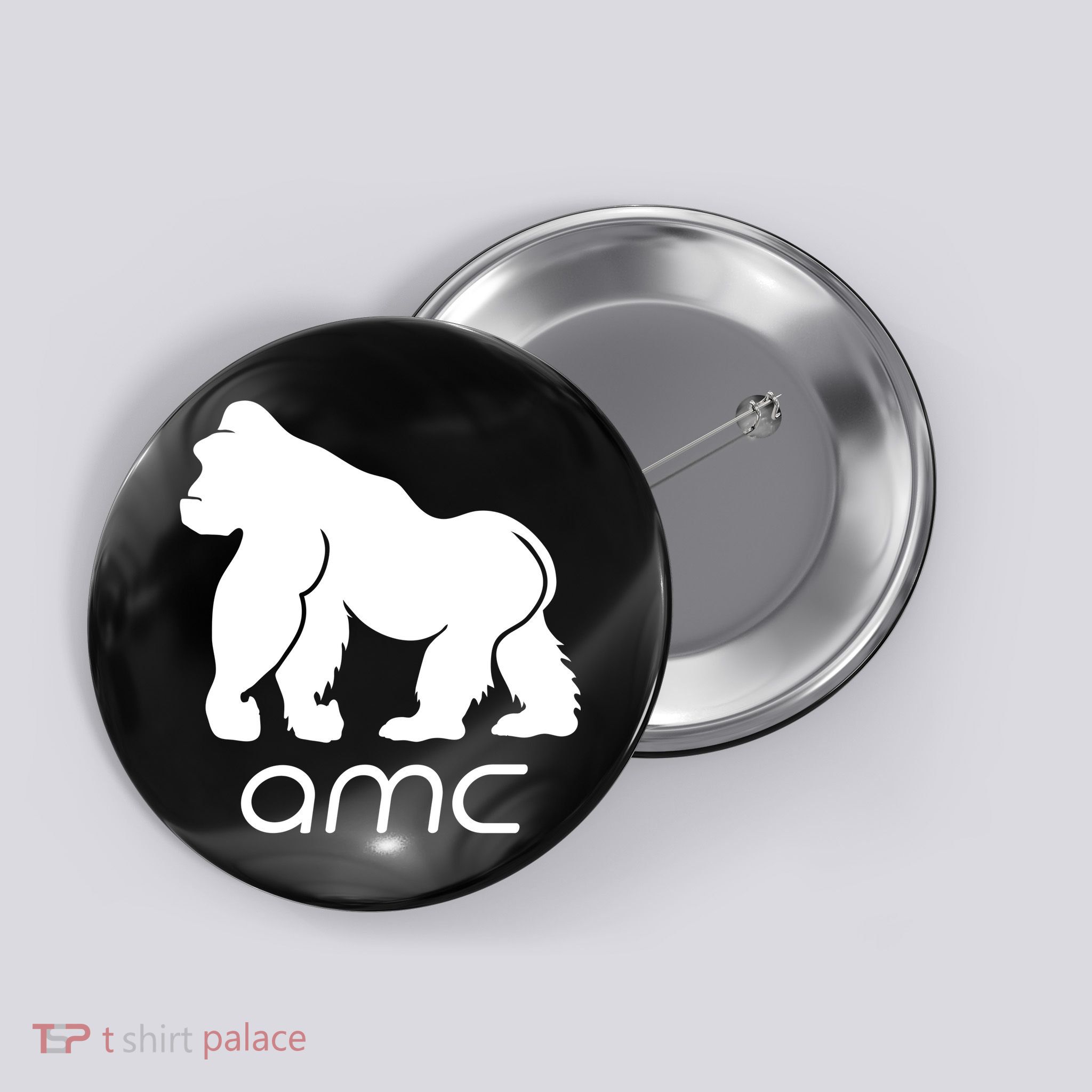 AMC To the moon Short Squeeze Ape Button