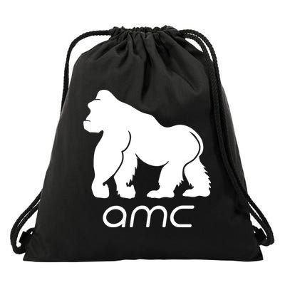 AMC To the moon Short Squeeze Ape Drawstring Bag