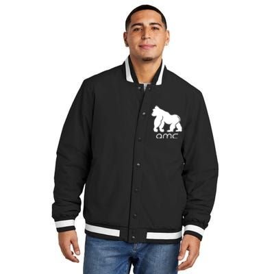 AMC To the moon Short Squeeze Ape Insulated Varsity Jacket