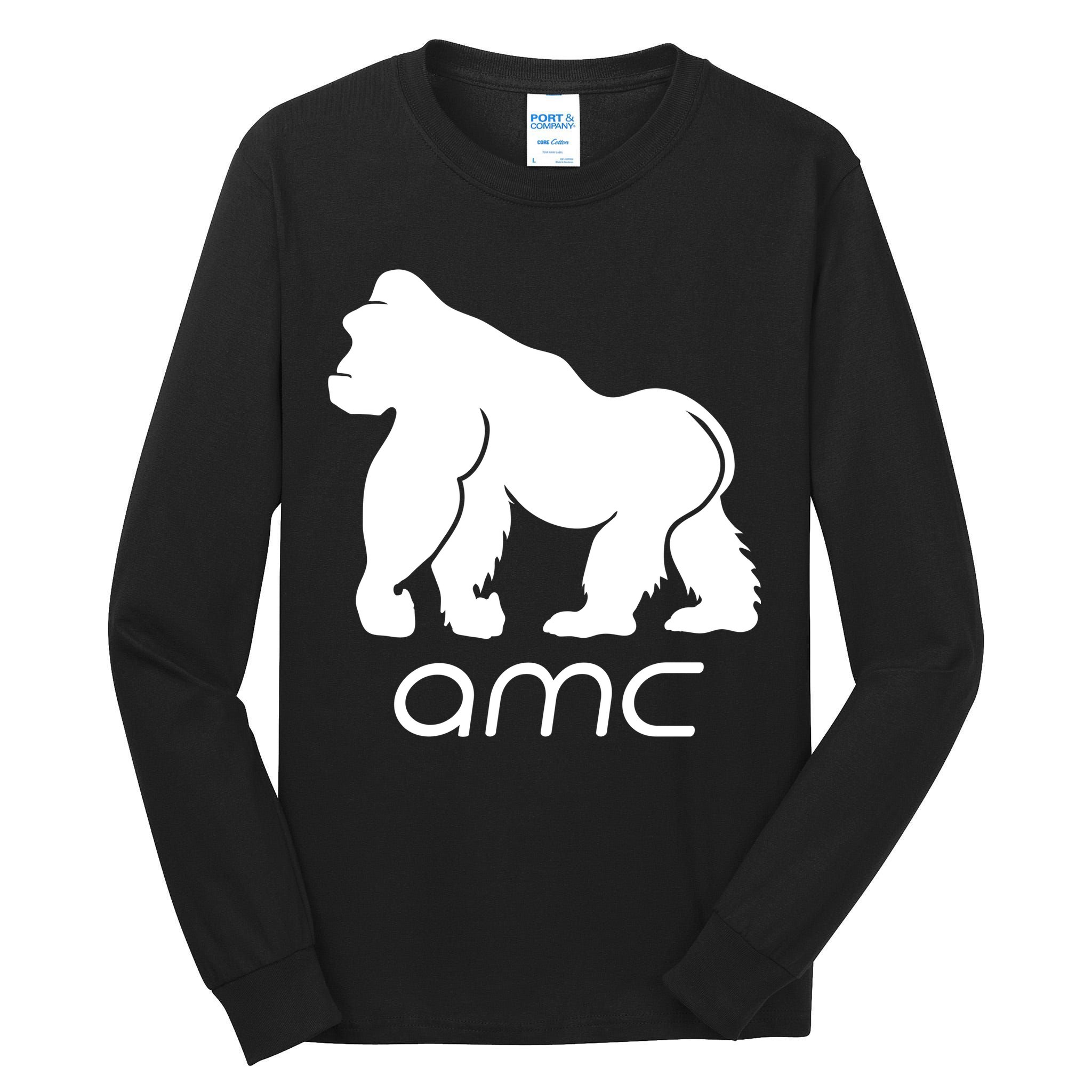 AMC To the moon Short Squeeze Ape Tall Long Sleeve T-Shirt