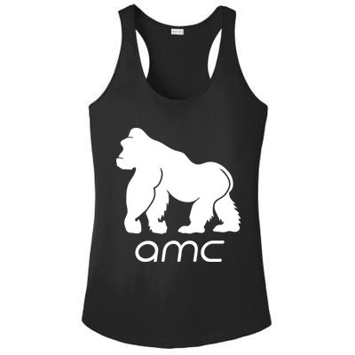 AMC To the moon Short Squeeze Ape Ladies PosiCharge Competitor Racerback Tank