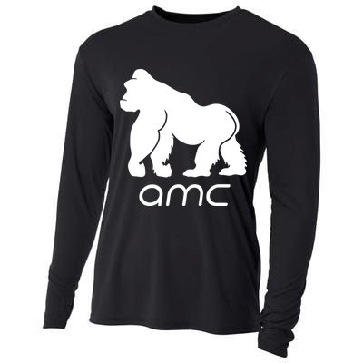 AMC To the moon Short Squeeze Ape Cooling Performance Long Sleeve Crew