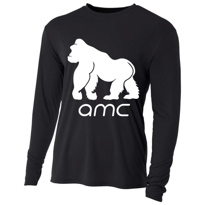 AMC To the moon Short Squeeze Ape Cooling Performance Long Sleeve Crew