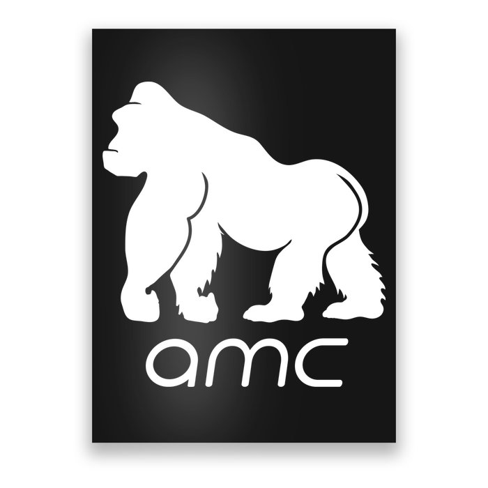 AMC To the moon Short Squeeze Ape Poster
