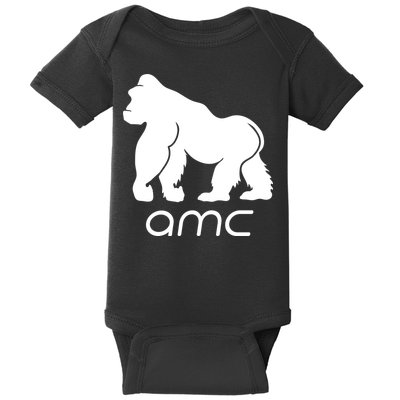 AMC To the moon Short Squeeze Ape Baby Bodysuit
