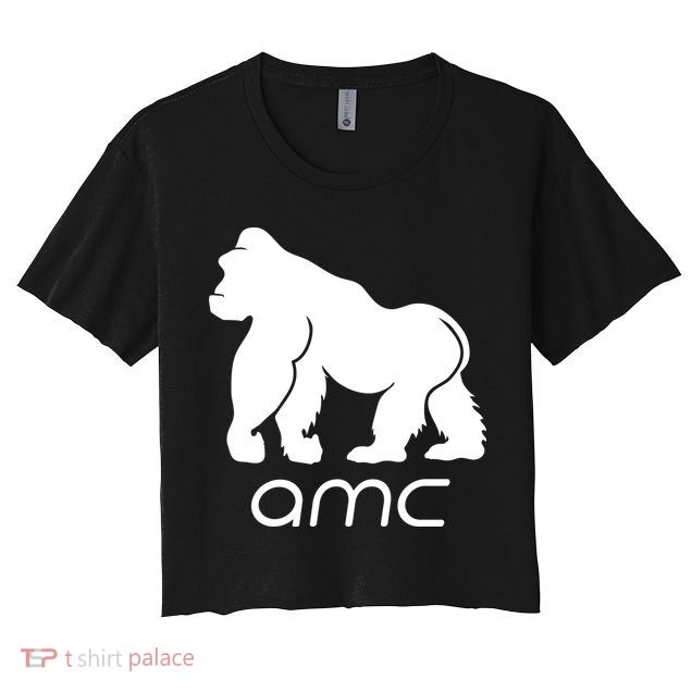 AMC To the moon Short Squeeze Ape Crop Top