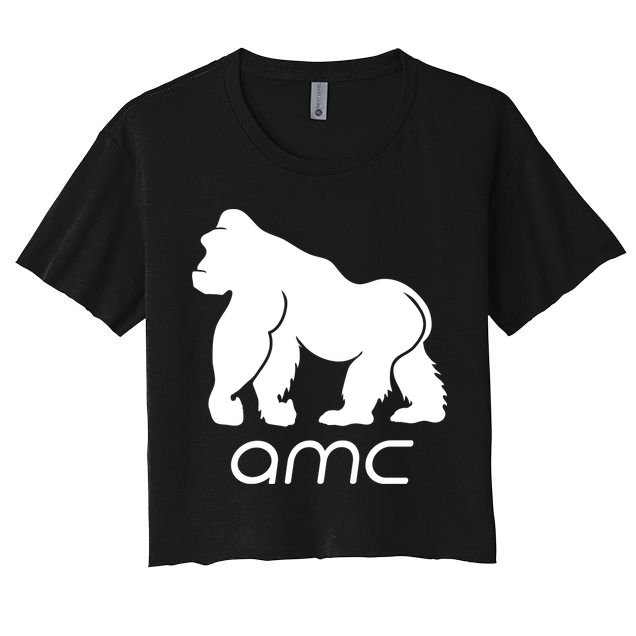 AMC To the moon Short Squeeze Ape Crop Top