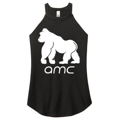 AMC To the moon Short Squeeze Ape Women's Perfect Tri Rocker Tank