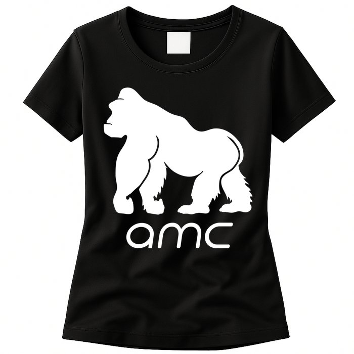 AMC To the moon Short Squeeze Ape Womens T-Shirt