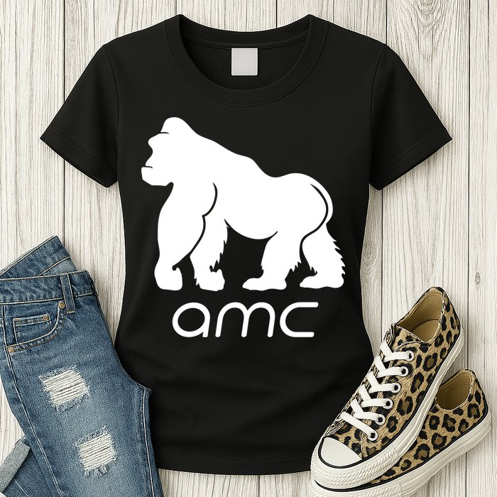 AMC To the moon Short Squeeze Ape Womens T-Shirt