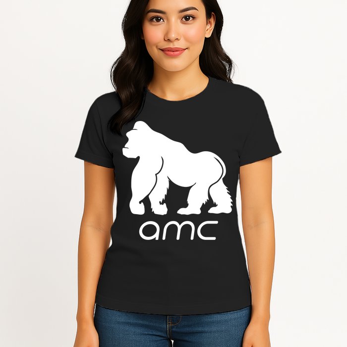 AMC To the moon Short Squeeze Ape Womens T-Shirt