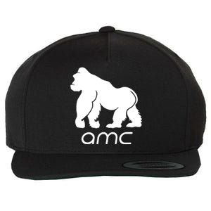 AMC To the moon Short Squeeze Ape Wool Snapback Cap