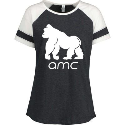 AMC To the moon Short Squeeze Ape Enza Ladies Jersey Colorblock Tee