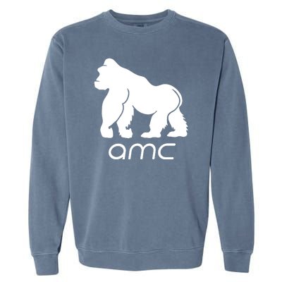 AMC To the moon Short Squeeze Ape Garment-Dyed Sweatshirt