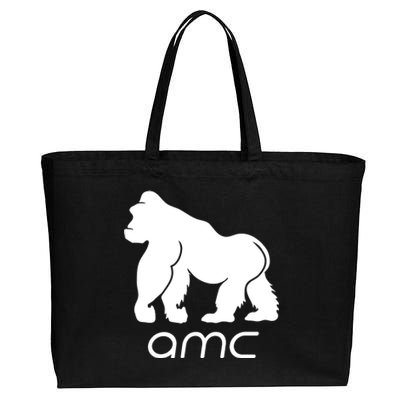 AMC To the moon Short Squeeze Ape Cotton Canvas Jumbo Tote