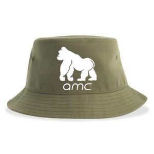 AMC To the moon Short Squeeze Ape Sustainable Bucket Hat