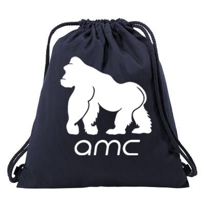 AMC To the moon Short Squeeze Ape Drawstring Bag