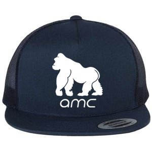 AMC To the moon Short Squeeze Ape Flat Bill Trucker Hat