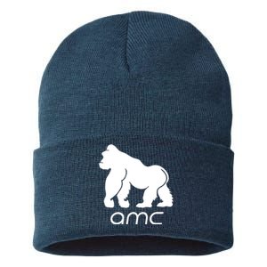 AMC To the moon Short Squeeze Ape Sustainable Knit Beanie