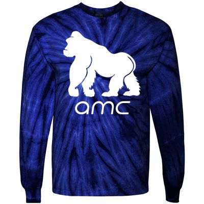 AMC To the moon Short Squeeze Ape Tie-Dye Long Sleeve Shirt