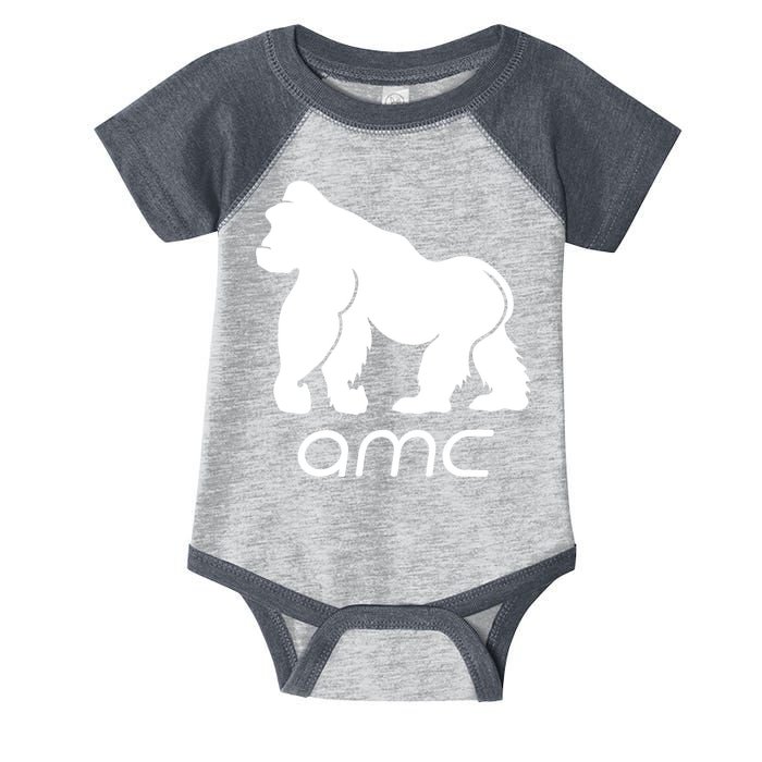AMC To the moon Short Squeeze Ape Infant Baby Jersey Bodysuit